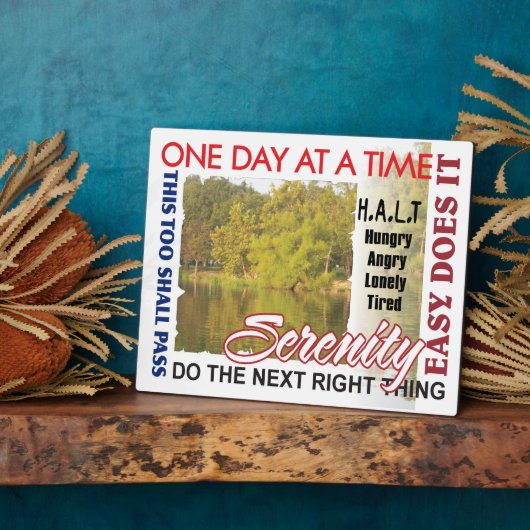 Erholung-Slogans Fotoplatte (Seite)