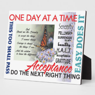 Erholung-Slogans Fotoplatte