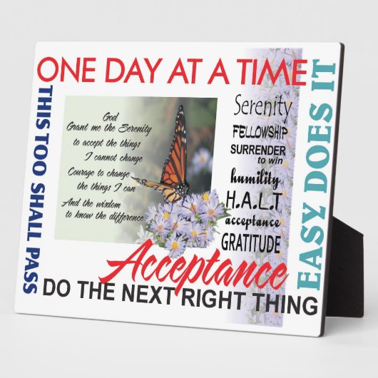 Erholung-Slogans Fotoplatte (Seite)