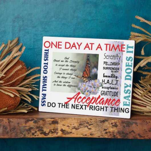 Erholung-Slogans Fotoplatte (Seite)