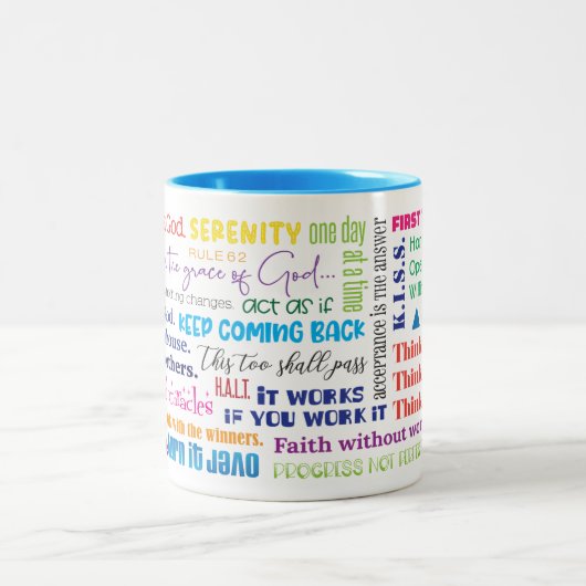 Erholung Slogans Kaffee Tasse (Mittel)