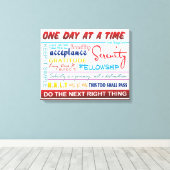 Erholung-Slogans Leinwanddruck (Insitu (Holzboden))