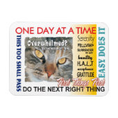 Erholung-Slogans Magnet (Horizontal)