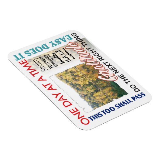 Erholung-Slogans Magnet (Rechte Seite)