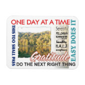 Erholung-Slogans Magnet (Horizontal)