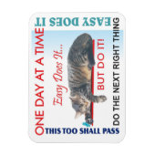 Erholung-Slogans Magnet (Vertikal)