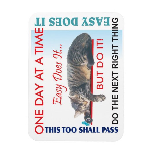 Erholung-Slogans Magnet (Vertikal)