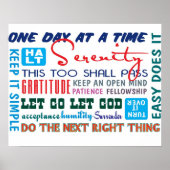 Erholung-Slogans Poster (Vorne)