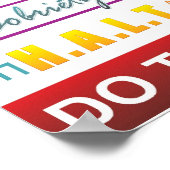 Erholung-Slogans Poster (Ecke)