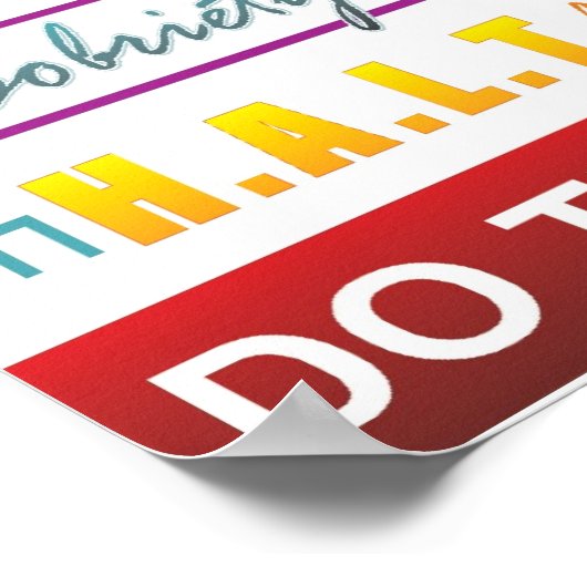 Erholung-Slogans Poster (Ecke)