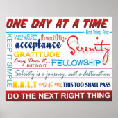 Erholung-Slogans Poster (Vorne)