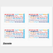 Erholung-Slogans Rechteckiger Aufkleber (Blatt)