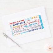 Erholung-Slogans Rechteckiger Aufkleber (Umschlag)