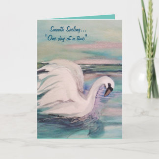 Erholung "Smooth Sailing Swan" Karte