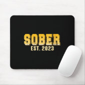 Erholung Sober Est 2023 Reiseroute Meilen Mousepad (Mit Mouse)