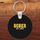 Erholung Sober Est 2023  Reiseroute Meilen Schlüsselanhänger (Vorderseite)