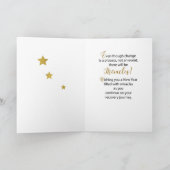 Erholung Sober Support Wunder Neujahr Star Karte (Innenseite)