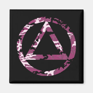 Erholung Sobriety Magnet Kreis und Dreieck