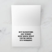 Erholung Sobriety Sober Card Karte (Innenseite)