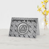 Erholung Sobriety Sober Card Karte (Gelbe Blume)