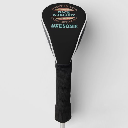 Erholung-Spaß der hinteren Operation Golf Headcover (Vorderseite)