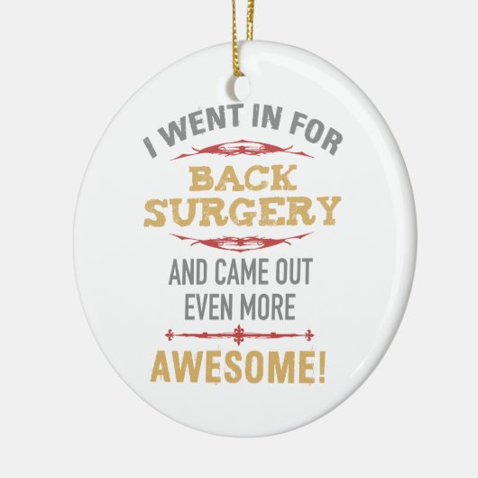 Erholung-Spaß der hinteren Operation Keramik Ornament (Links)