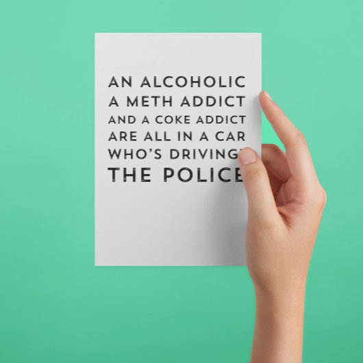 Erholung Spaß Sarcastic 12 Step Grußkarte