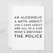 Erholung Spaß Sarcastic 12 Step Grußkarte (Vorderseite)