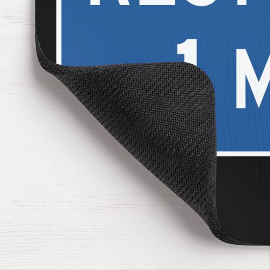 Erholung Straßenzeichen Mousepad (Ecke)