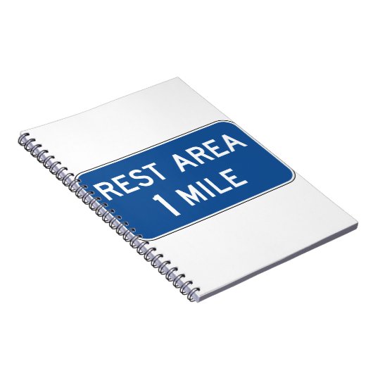 Erholung Straßenzeichen Notizblock (Rechte Seite)