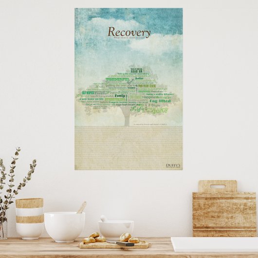 Erholung Tree Poster (Küche)