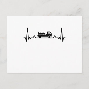 Erholung Truck Driver Heartbeat Geschenke Postkarte