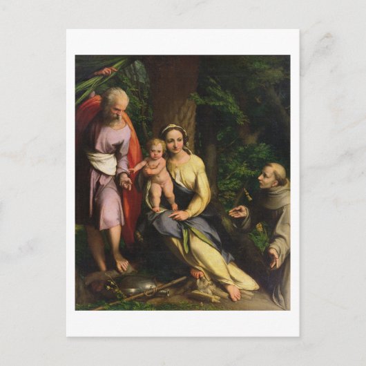 Erholung über den Flug nach Ägypten, c.1515 (Erdöl Postkarte (Vorderseite)