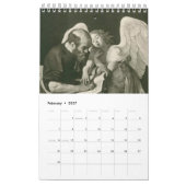 Erholung über den Flug nach Ägypten (Caravaggio) Kalender (Feb 2027)