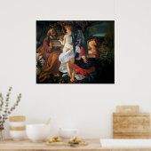Erholung über den Flug nach Ägypten, Caravaggio Poster (Küche)