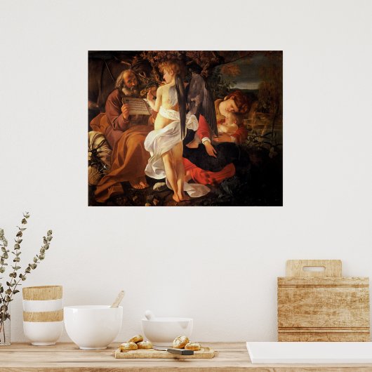 Erholung über den Flug nach Ägypten Poster (Küche)