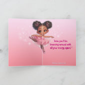 Erholung Up Kleiner Ballerina Magical Get Well Wel Karte (Innenseite)