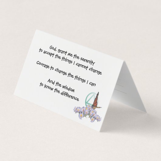 Erholung Visitenkarten (Rückseite)