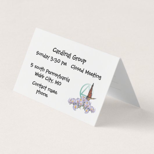 Erholung Visitenkarten (Vorderseite)