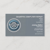 Erholung von Daten des Computerherstellers für die Visitenkarte (Vorderseite)