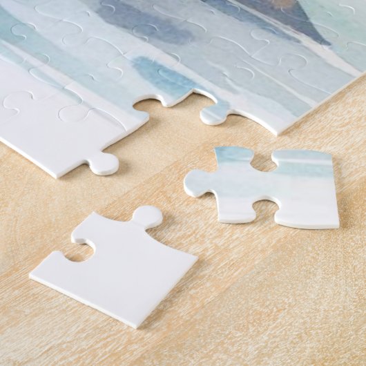 Erholung von Vögeln auf Felsen in einem ruhigen Me Puzzle (Seite)