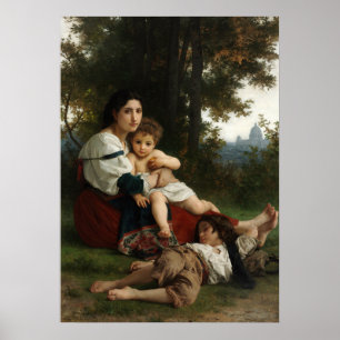 Erholung von William-Adolphe Bouguereau Poster