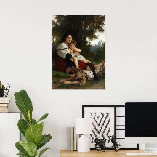 Erholung von William-Adolphe Bouguereau Poster (Heimbüro)