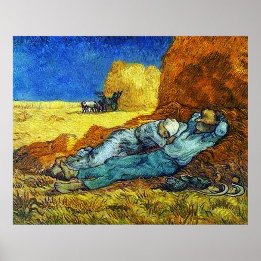 Erholung von Work Vincent van Gogh Poster (Vorne)