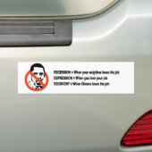 Erholung, wenn Obama seinen Job verliert Autoaufkleber (Auf Auto)