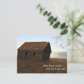 Erholung, wenn Sie die Postkarte nicht verlassen m (Stehend Vorderseite)