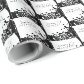 Erholung Wunder, Schwarz und Weiß Geschenkpapier (Rolleneckpunkt)