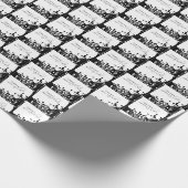 Erholung Wunder, Schwarz und Weiß Geschenkpapier (Ecke)