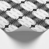Erholung Wunder, Schwarz und Weiß Geschenkpapier (Ecke)