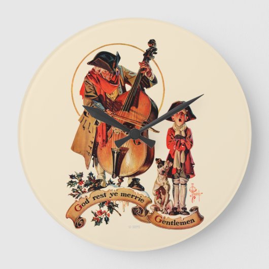 Erholung Ye Merrie Gentlemen Große Wanduhr (Vorderseite)